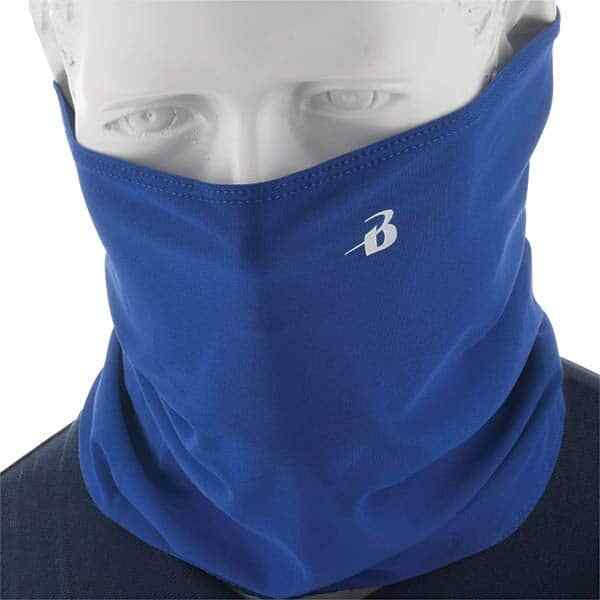 10 Count Face Mask Neck Gaiter, Breathable/Durable/Washable Royal Blue Size L