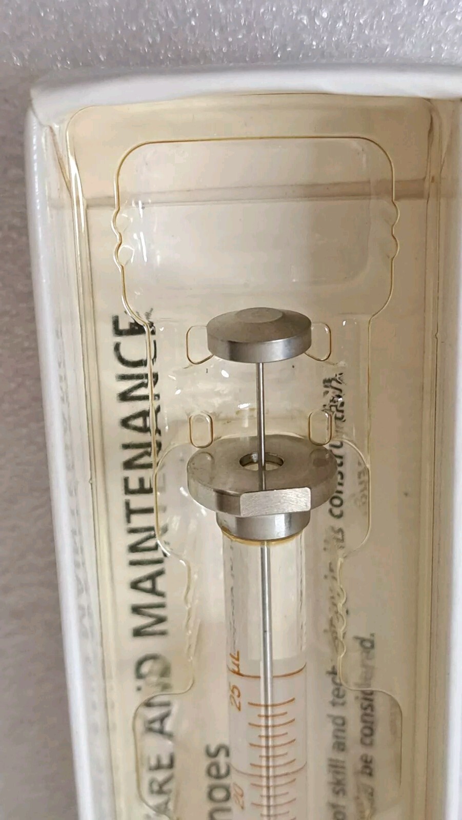 SGE 25ul/µl Syringe Rheodyne (625) WAT033381, 010852