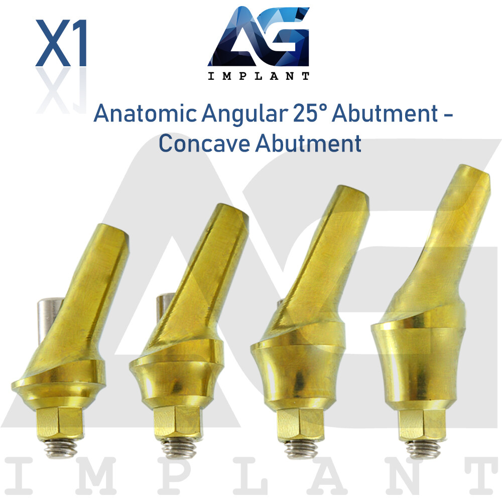 Anatomic Angular Concave Abtment 25° Titanium Int Hex 2.42