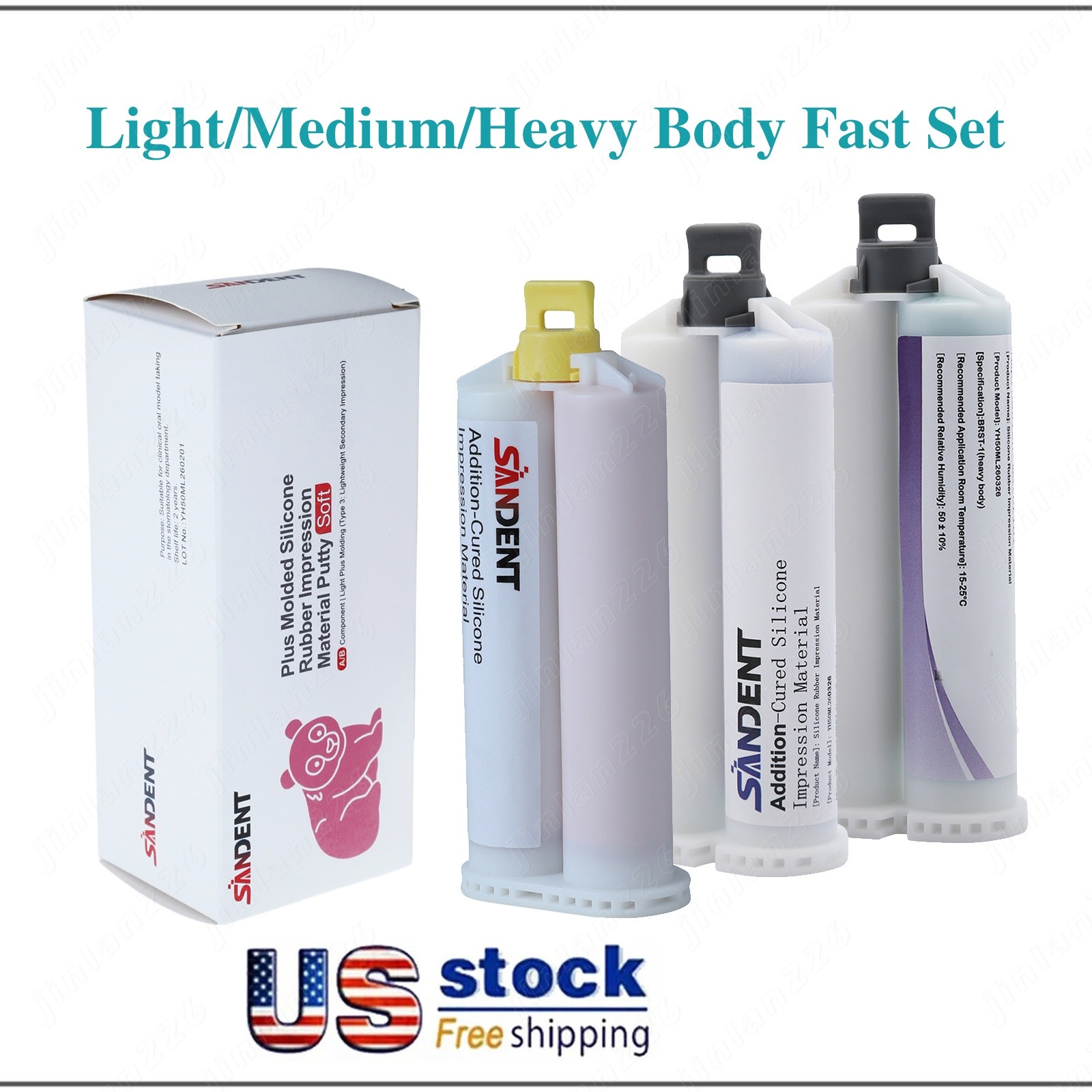 Dental VPS Impression Material Heavy /Medium Body /Light Body – Regular/Fast Set