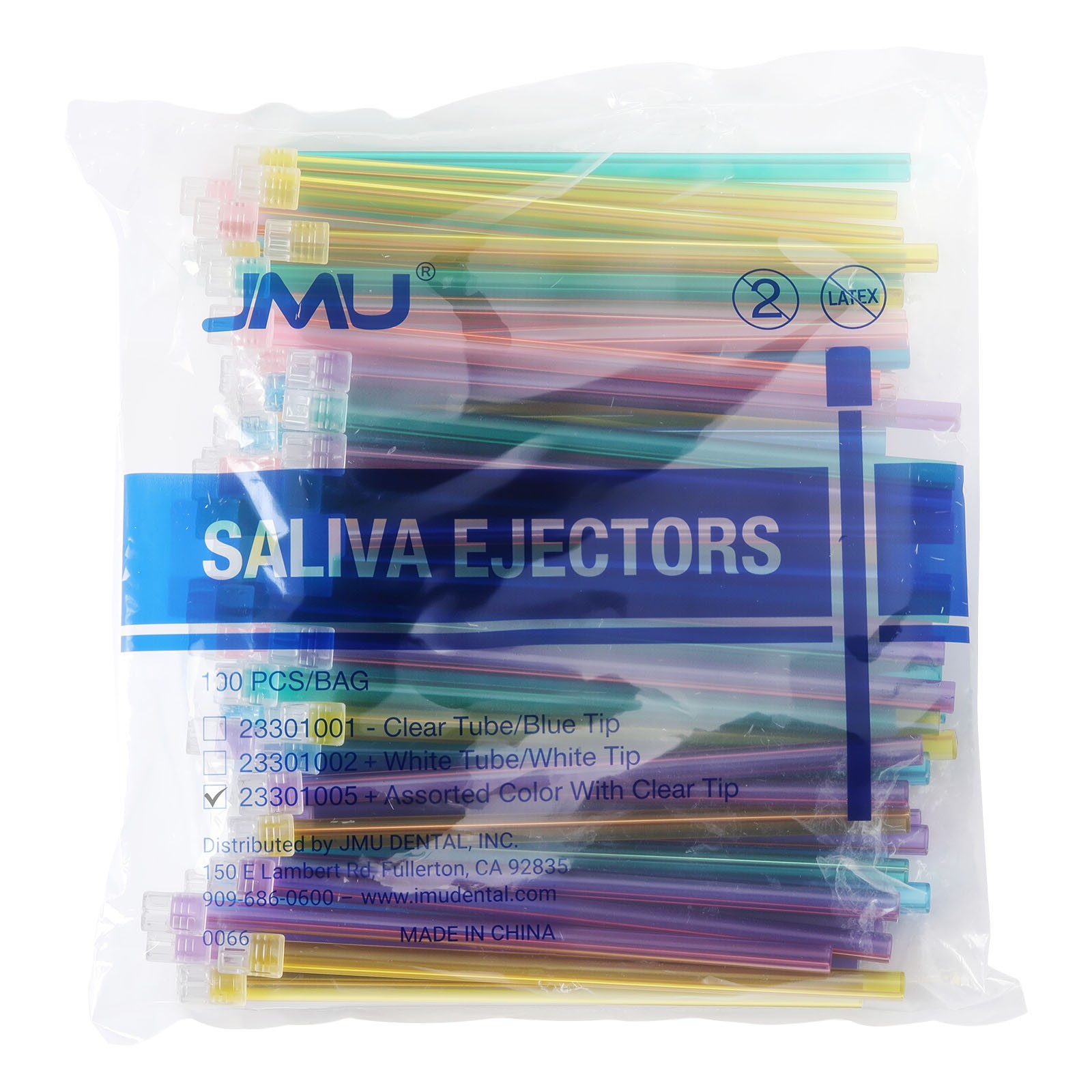 JMU Saliva Ejectors Disposable Dental Suction Tips Medical Grade Latex Free 1000