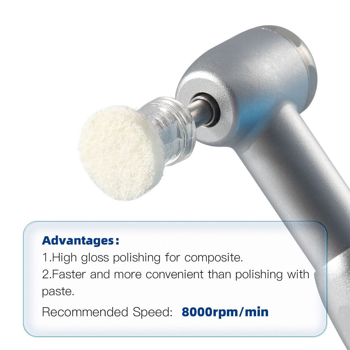 Dental Composite Resin Polishing Discs Pasted impregnated Felt Wheels Mandrel