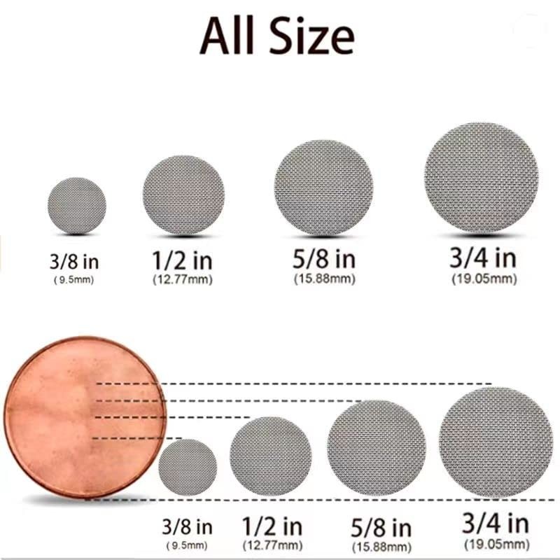 200 PCS 3/4 Pipe Screens, Stainless Steel Screen Filters 0.75 Inch