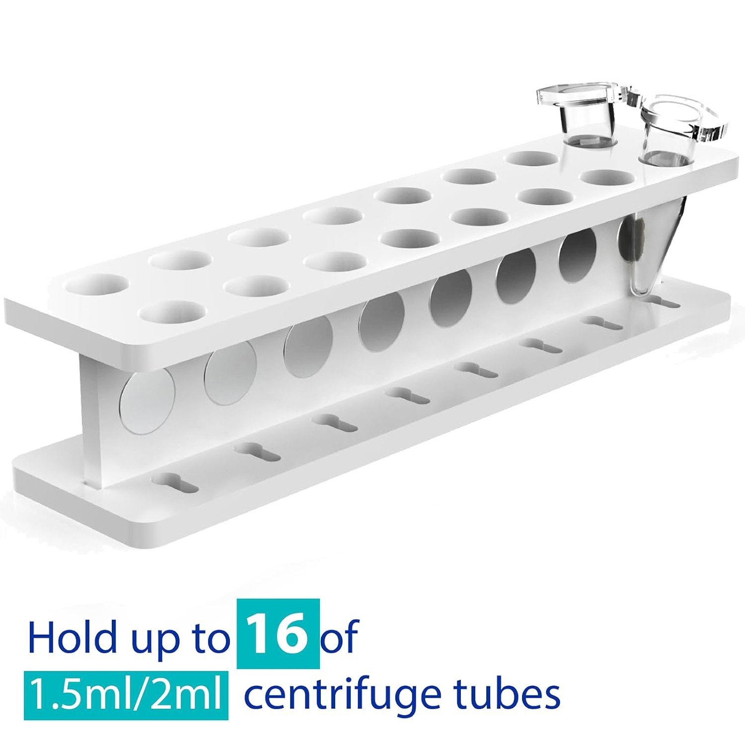 Magnetic Bead Rack Separator, Holds 16-Well Magnetic Separation Rack 1.5ml/2ml
