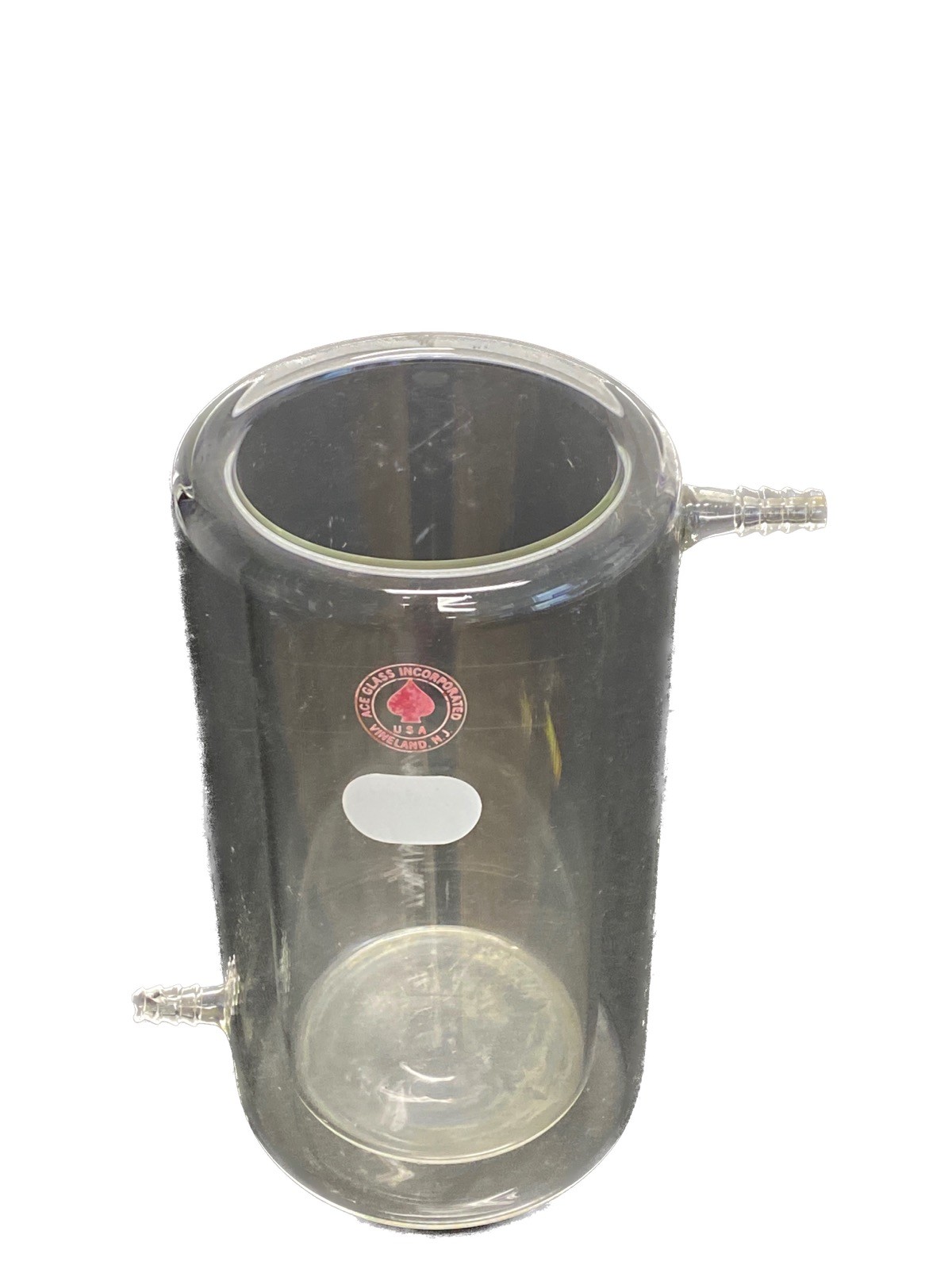 ACE Glass 600mL Jacketed Reaction Beaker w/ 11mm Hose Barbs 5340-15 B
