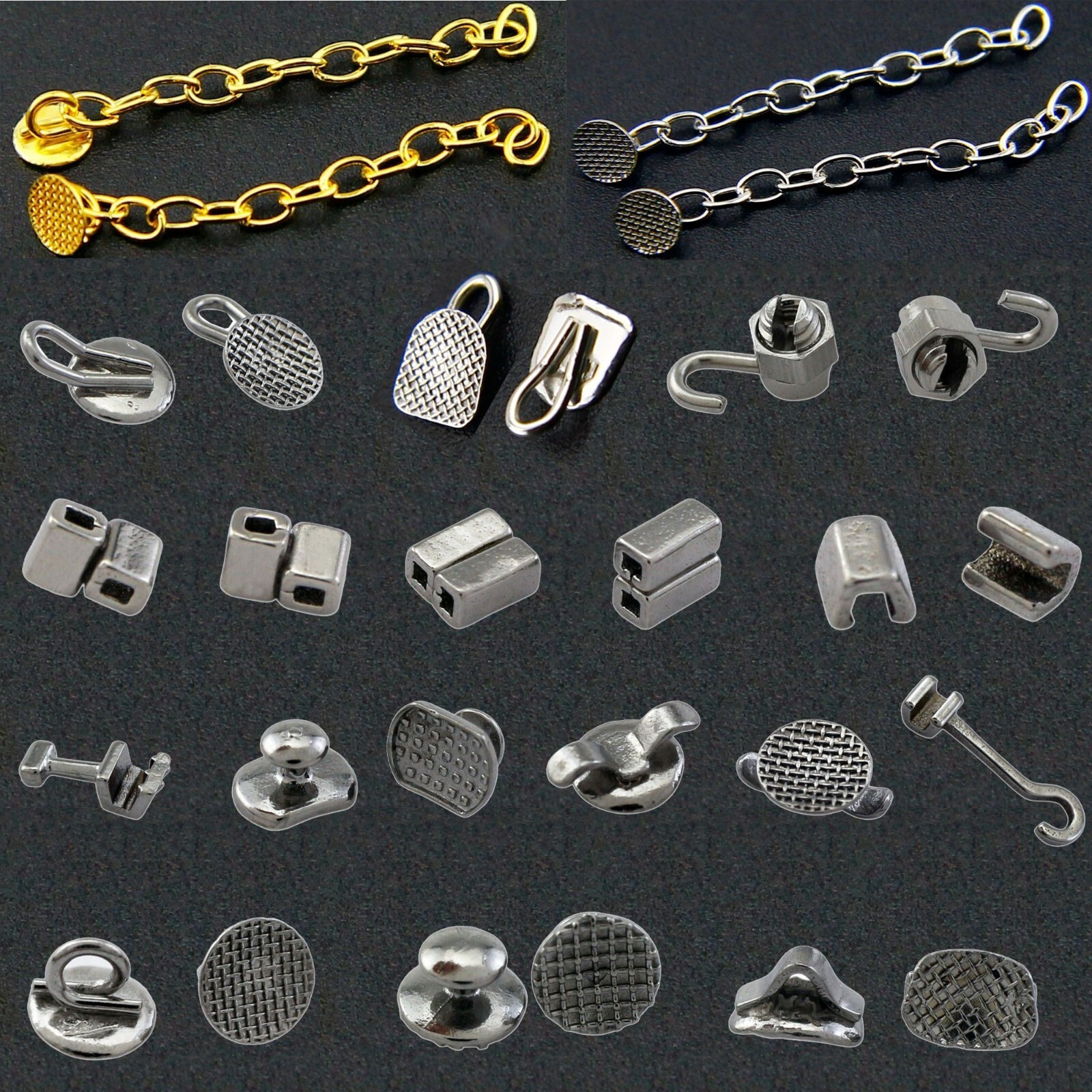 Dental Orthodontic Traction Hook Eyelet Lingual Botton Chain Crimpable Hook Tube