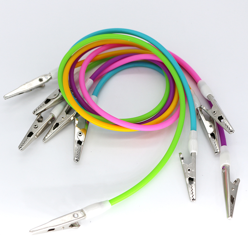 50Pcs Dental Instrument Silicone Bib Clips Cord Napkin Holders Random Color