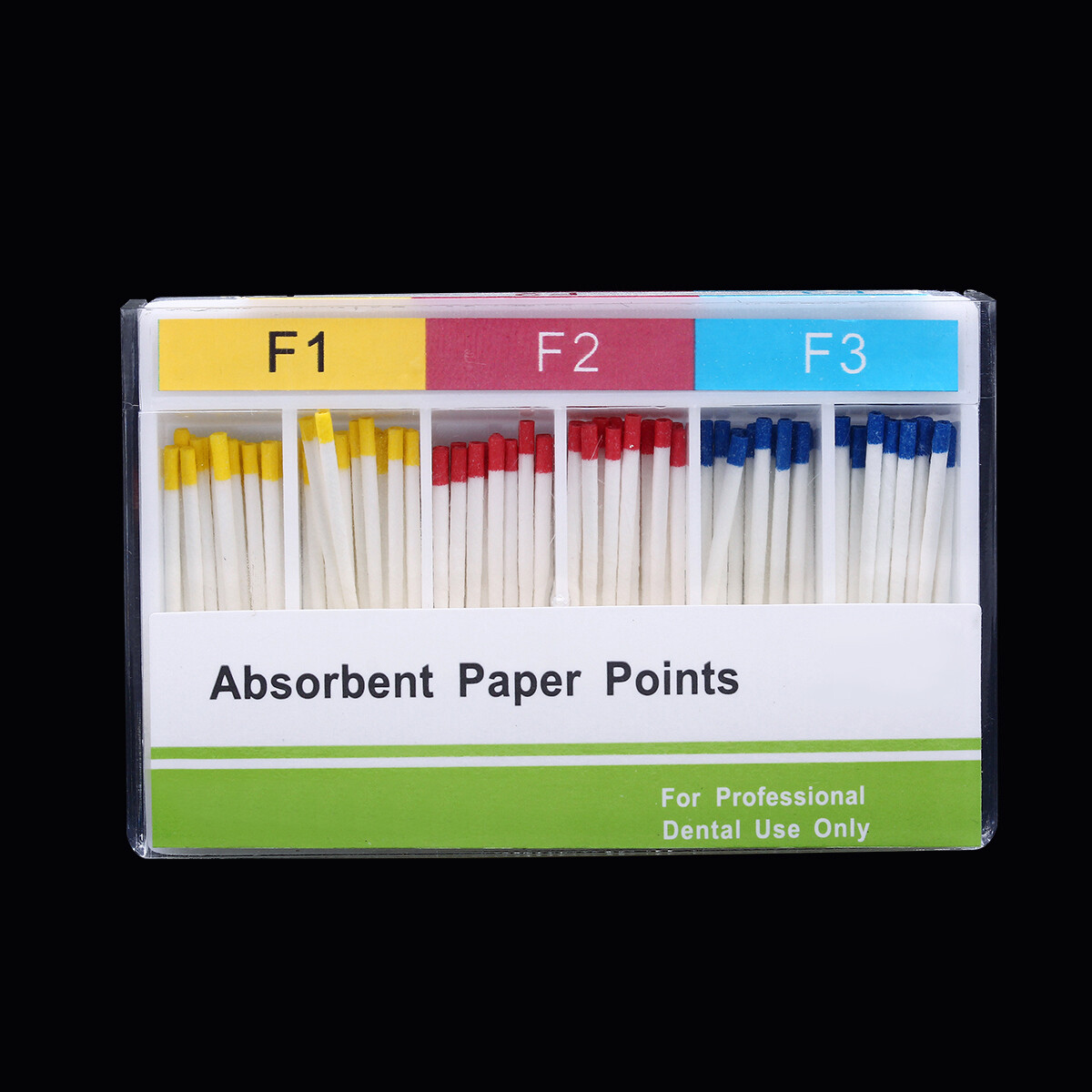 100pcs/Kit Dental Endodontic Absorbent Paper Points F1 F2 F3