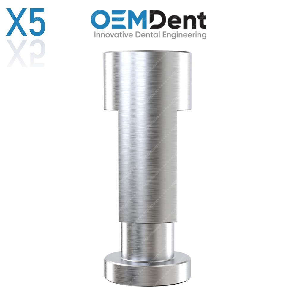 X5 Analogs Ø4.5mm -Dent!um® Compatible Dental Lab Replica Stainless Steel