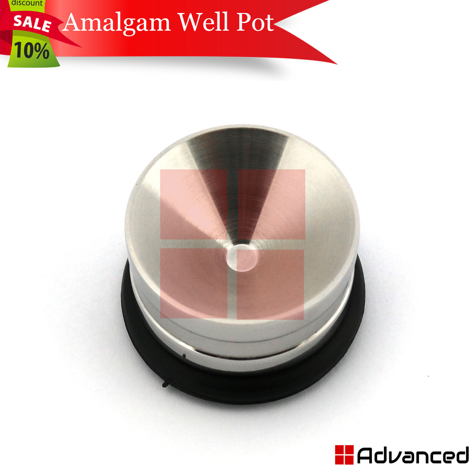 Dental Amalgam Well Pot Non-Slip Base Basin Restorative Dentistry Mixing Bowl