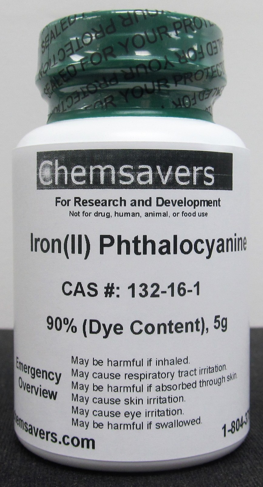 Iron(II) Phthalocyanine, 90% (Dye Content), 5g