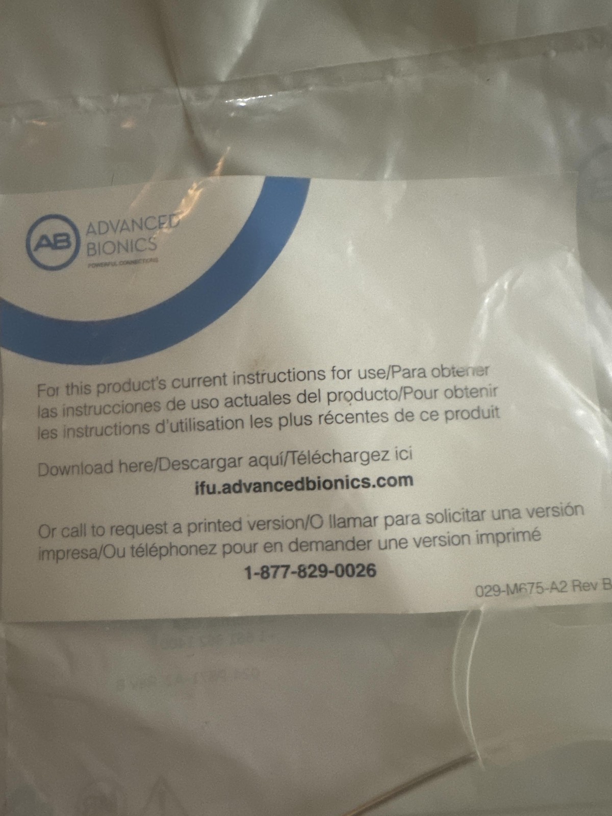 Advanced Bionics M Retention Cuff Small CI-7326-001 305-M139-004 White Made USA