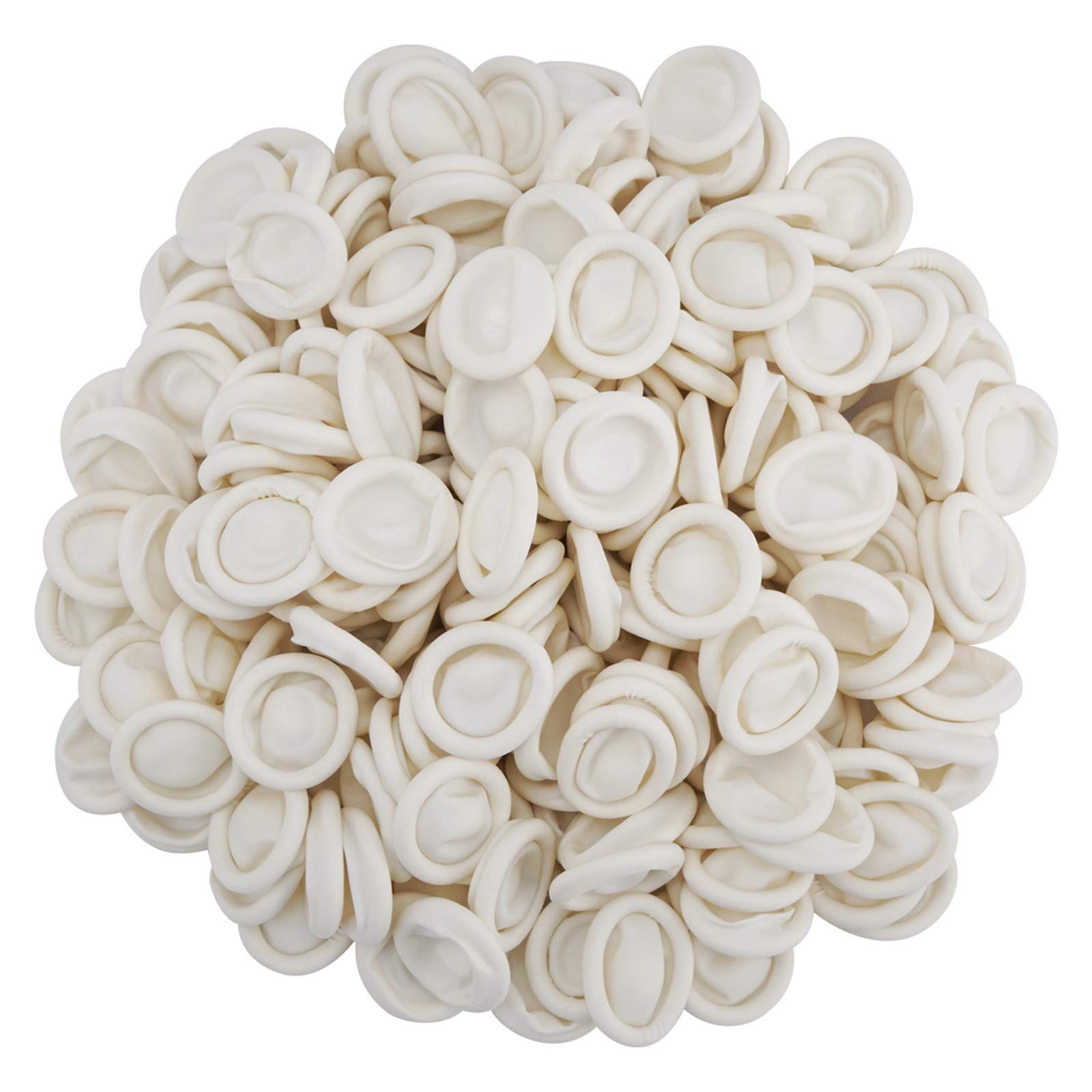 Cuttte (Approx. 330 PCS Latex Finger Cots, Medium (Pack of 330), White