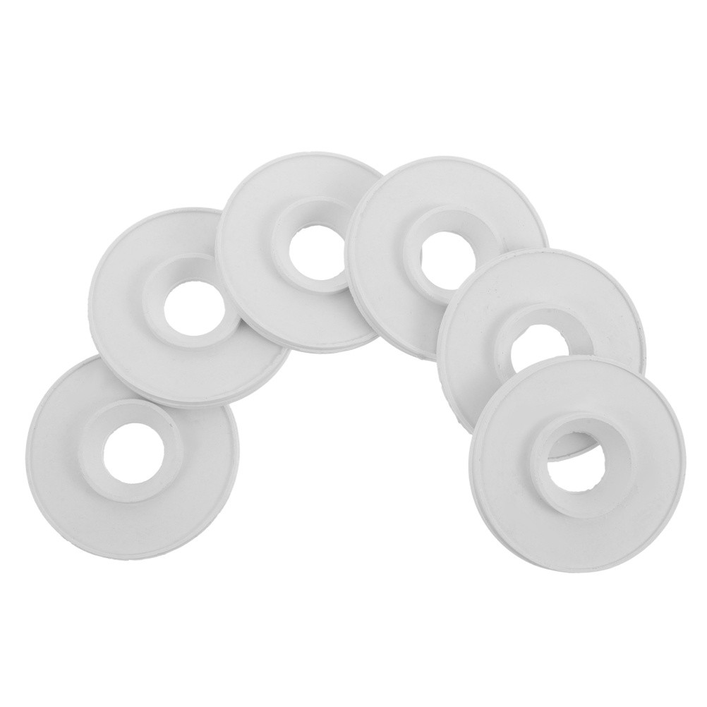 6Pcs White Rubber Lab Filter Pad for Funnel Vacuum Adapter and Flask Sealing
