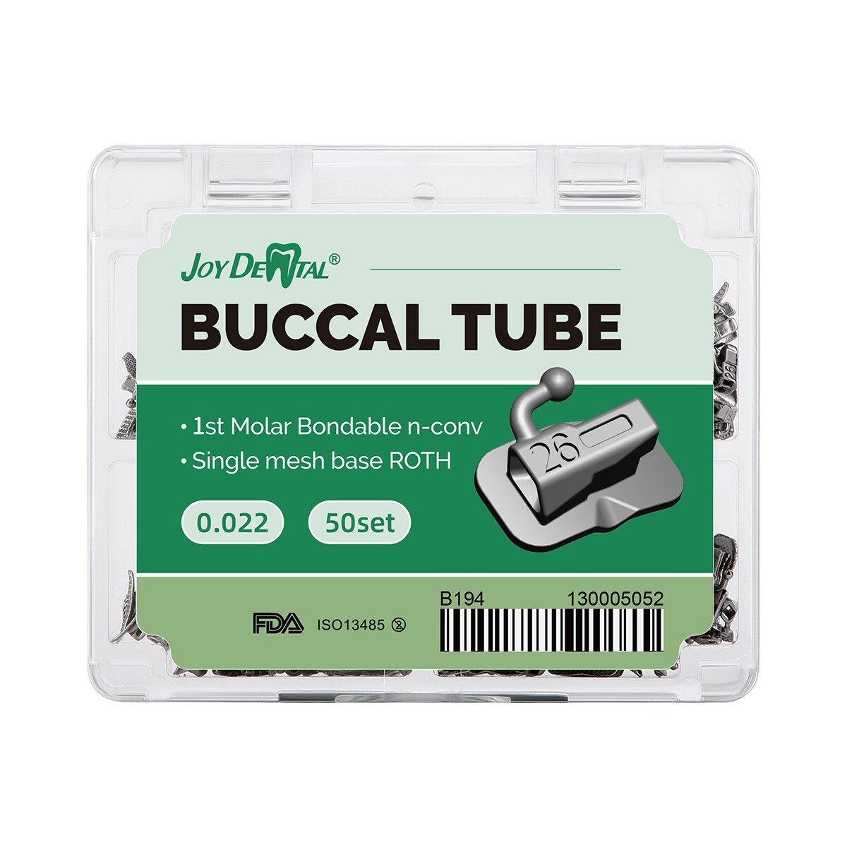 Dental Orthodontic 200Pc Buccal Tubes 1st 2nd MBT Roth 022/1000Pc Bracket Braces