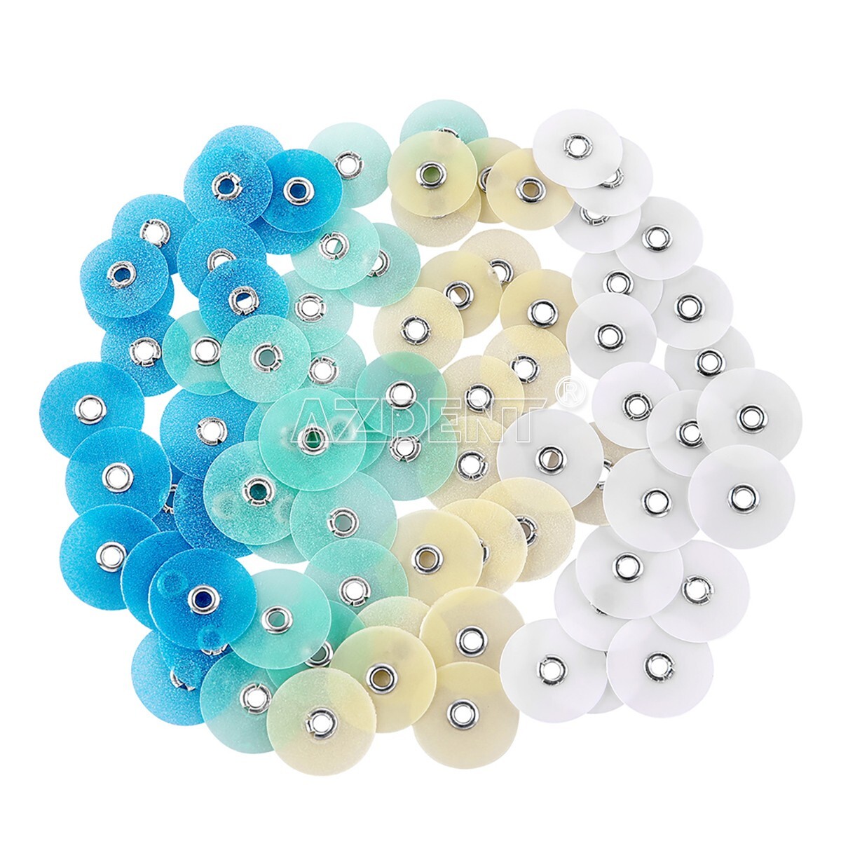 10 Boxes Dental Composite Finishing Polishing Discs assorted kit With Mandrel