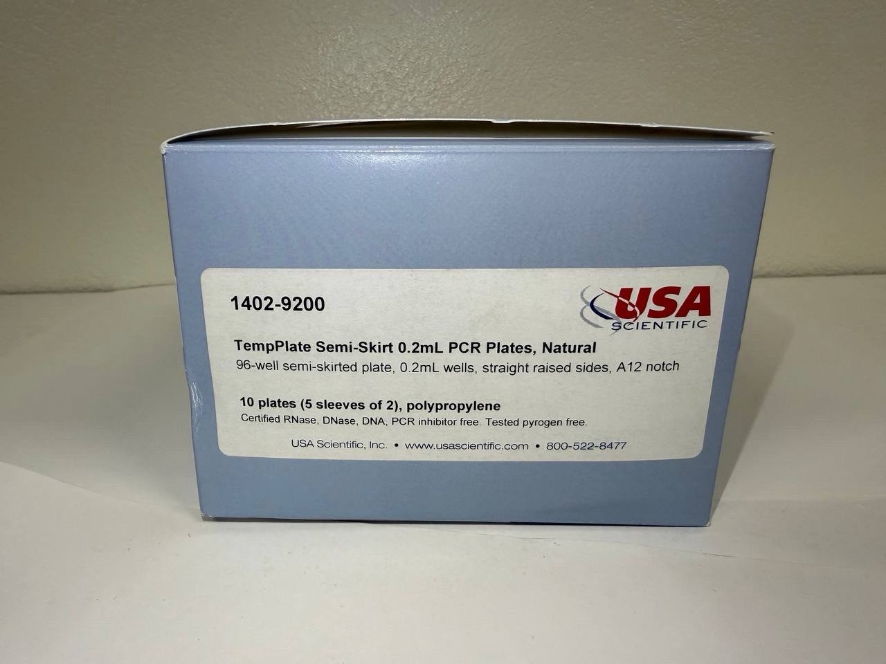 USA Scientific TempPlate 96-Well PCR Plates 0.2mL Semi-Skirted – New/Open Box