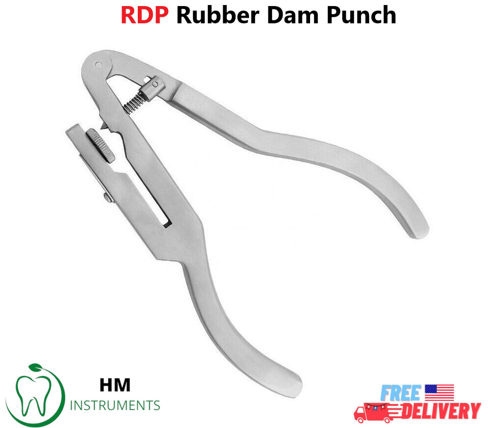 Orthodontic Rubber Dam Punch Hole Plier Endodontic Forceps Dental Ivory