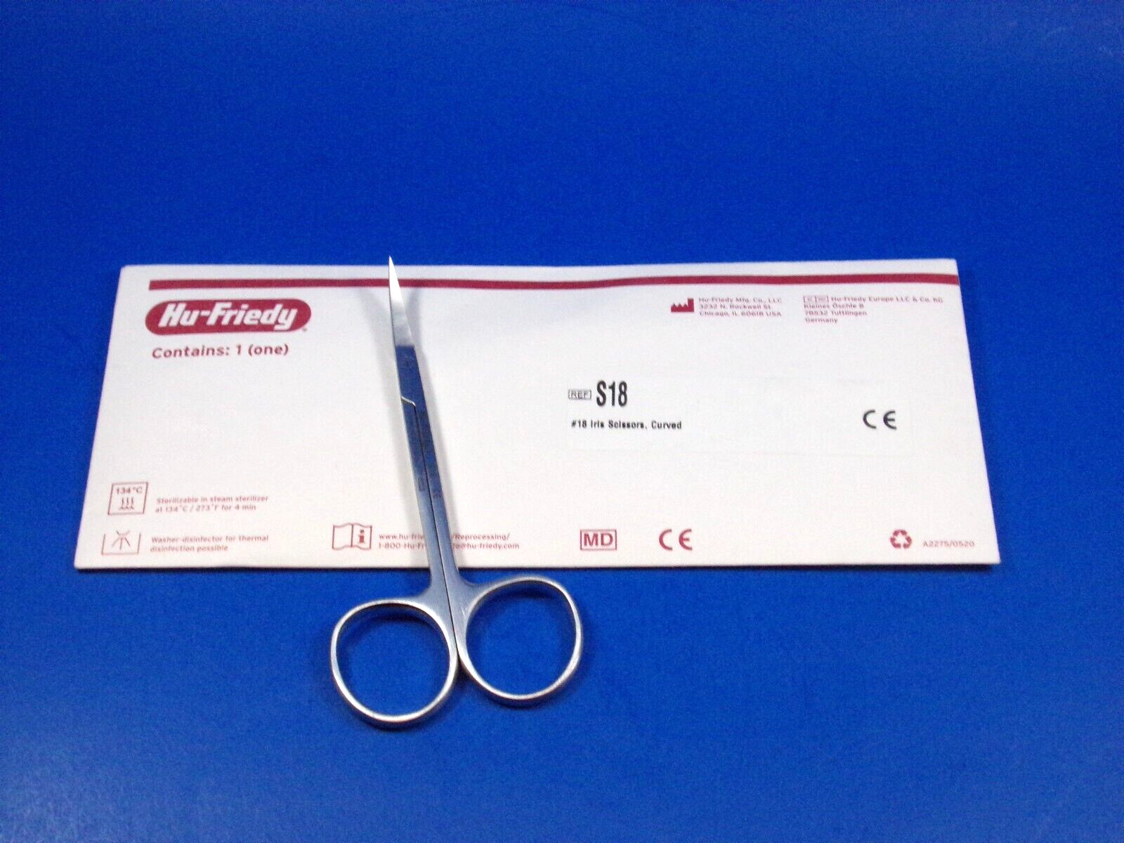 Dental #18 Curved Iris Scissor S18 HU FRIEDY