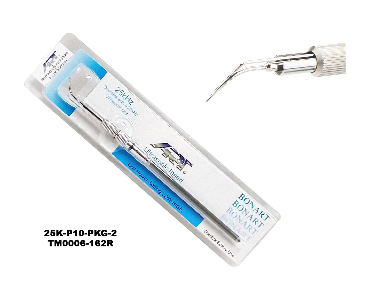 25K/30K Bonart Inserts-Tips for all Magnetostrictive Ultrasonic Units