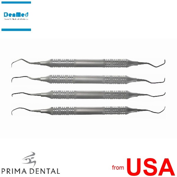 SHARK – Gracey Curette 4 pcs KIT – Hallow Titanium Coated 9.5mm Hollo GRACEY-KIT