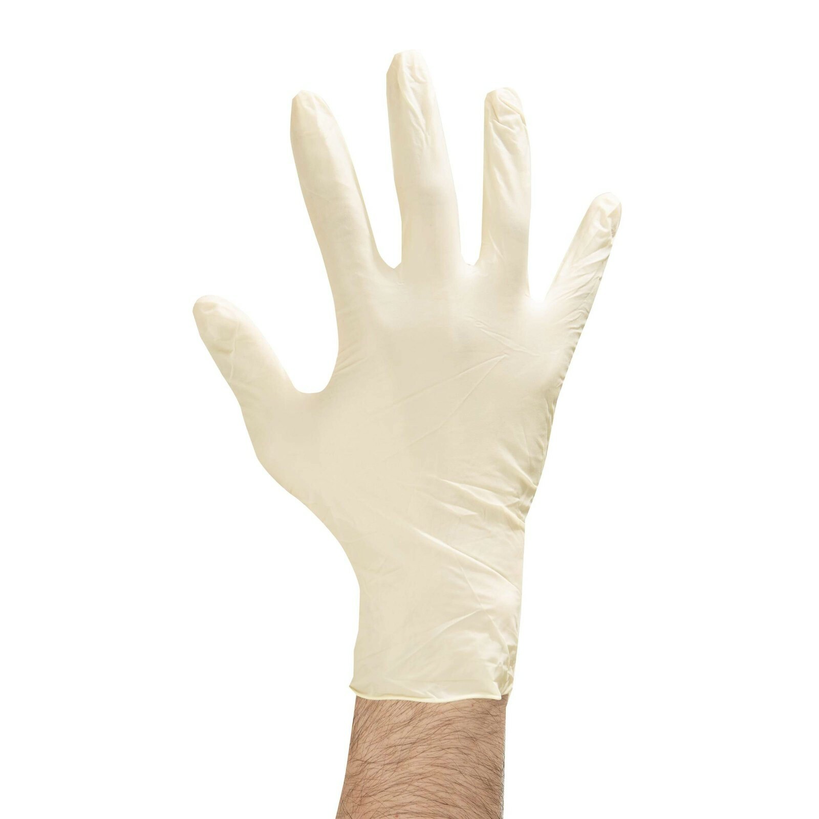 Disposable Latex Exam Gloves 100 MEDIUM Multipurpose Powder Free Food Handling