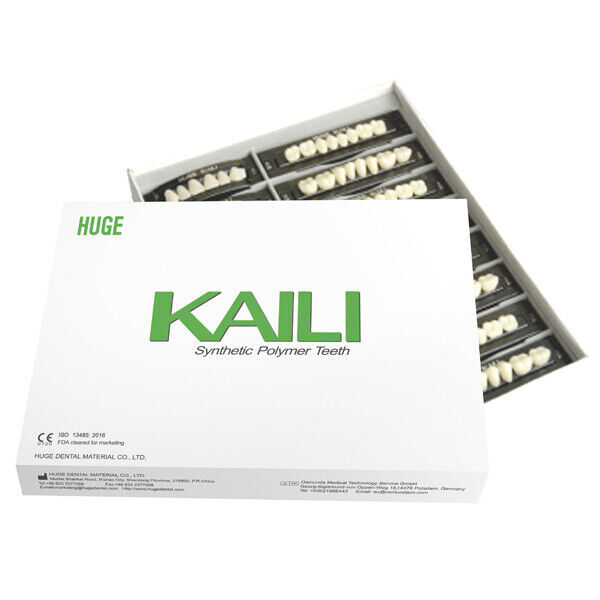 Huge Kaili Synthetic Polymer False Teeth Shade A4 Full Set: 28 teeth/set 4 sets