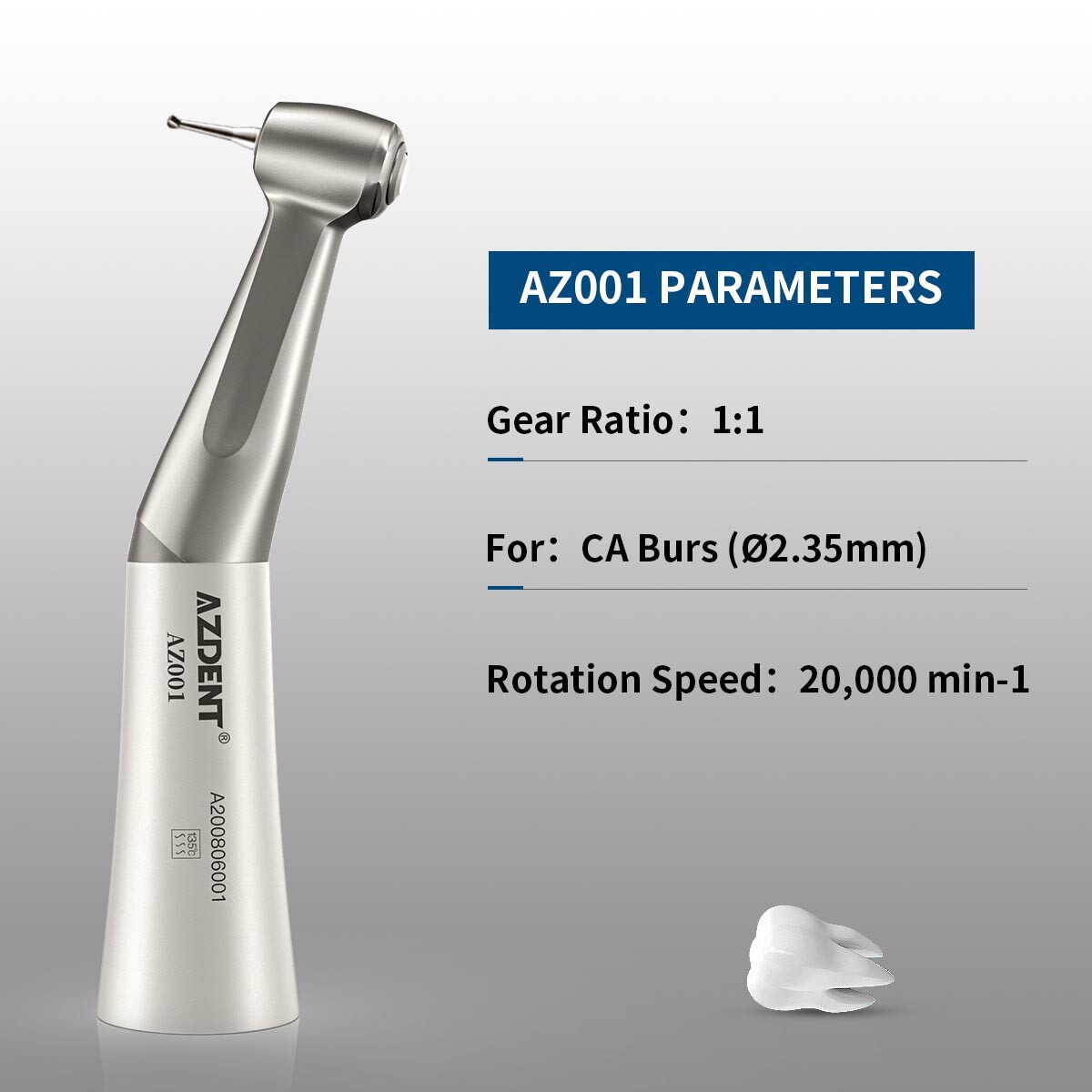 AZDENT Dental Polishing Brushes Wheel RA Goat Hair/Felt/Cotton/FX Contra Angle