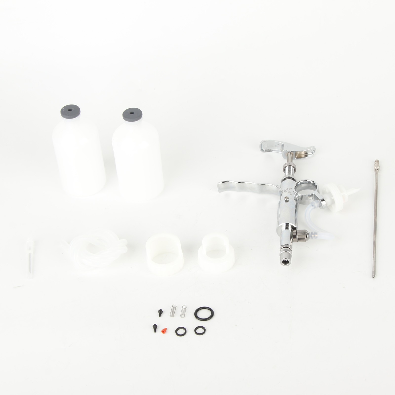 Adjustable Continuous Injection Syringe Stainless Steel Plastic Animal US
