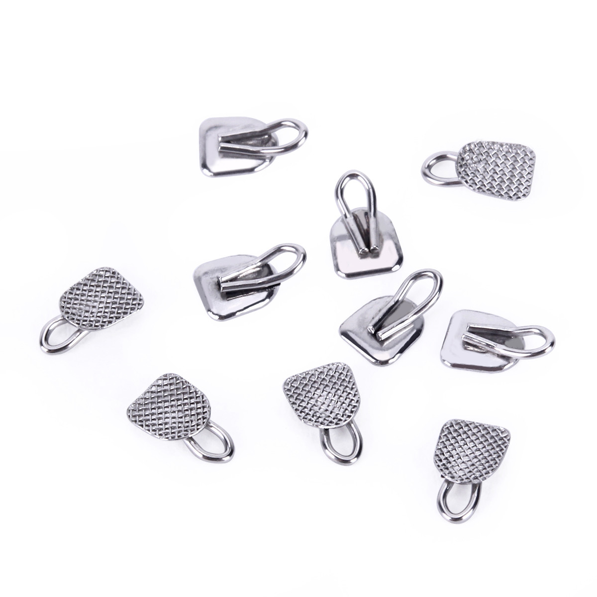 7 modelos Botones Linguales de Ortodoncia Dental Bondable M 10pzas/bolsa