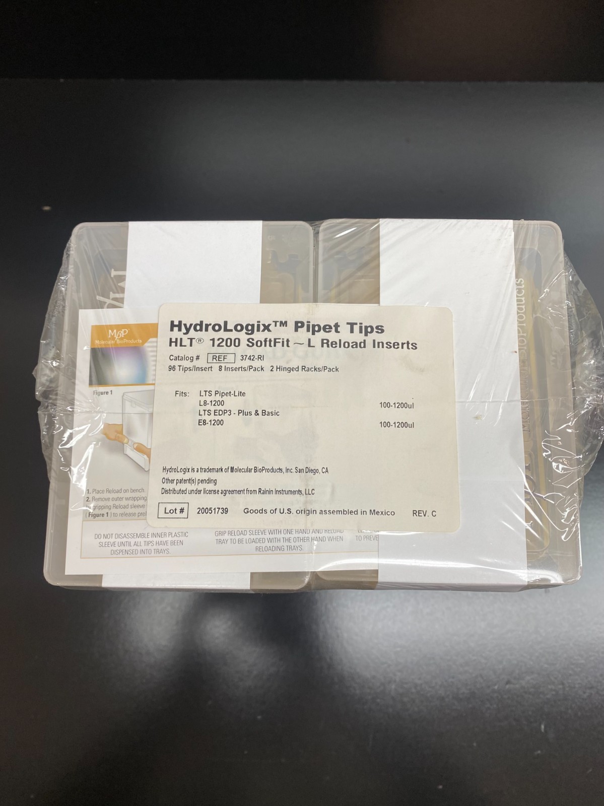 Molecular BioProducts REF 3742-RI SoftFit 100-1200 uL Pipet Tips 768 Tips