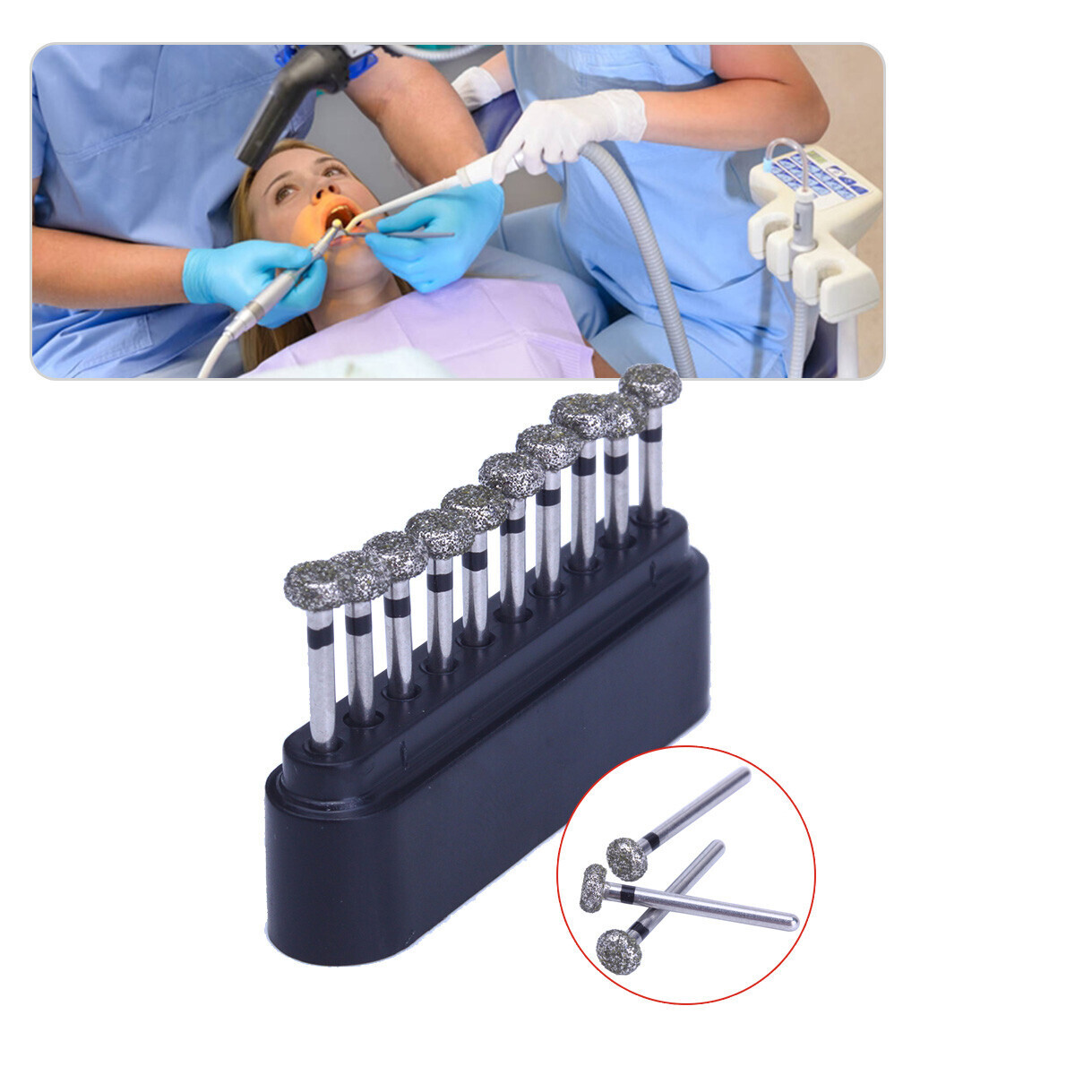 Dental Diamond Burs /Tungsten Steel Carbide Burs FG for High Speed Handpiece