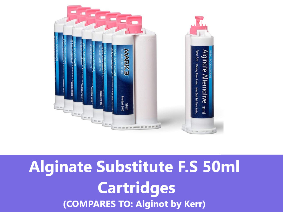 Dental Alginate Substitute Alternative Up to 8 x 50mL Cartridges, Fast Set #9010