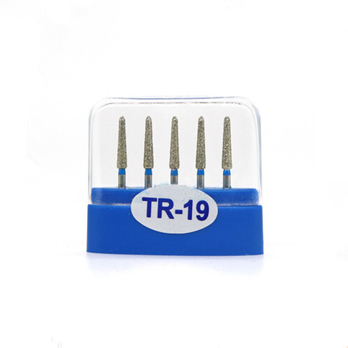 100件装牙科钻石磨砂瓷肩制备FG bur TR-19-