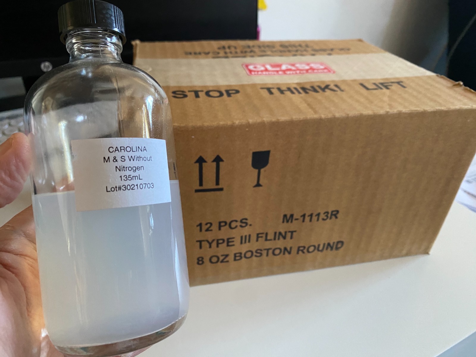 Agar 8oz Boston Round M&S w/o nitrogen (Murashige and Skoog) 135ml – Case of 12