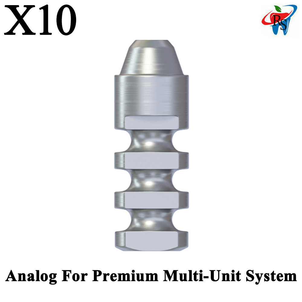 10pcs Analog For Multi Unit 1.6mm System Replica Lab Dental Prosthetic Fixture