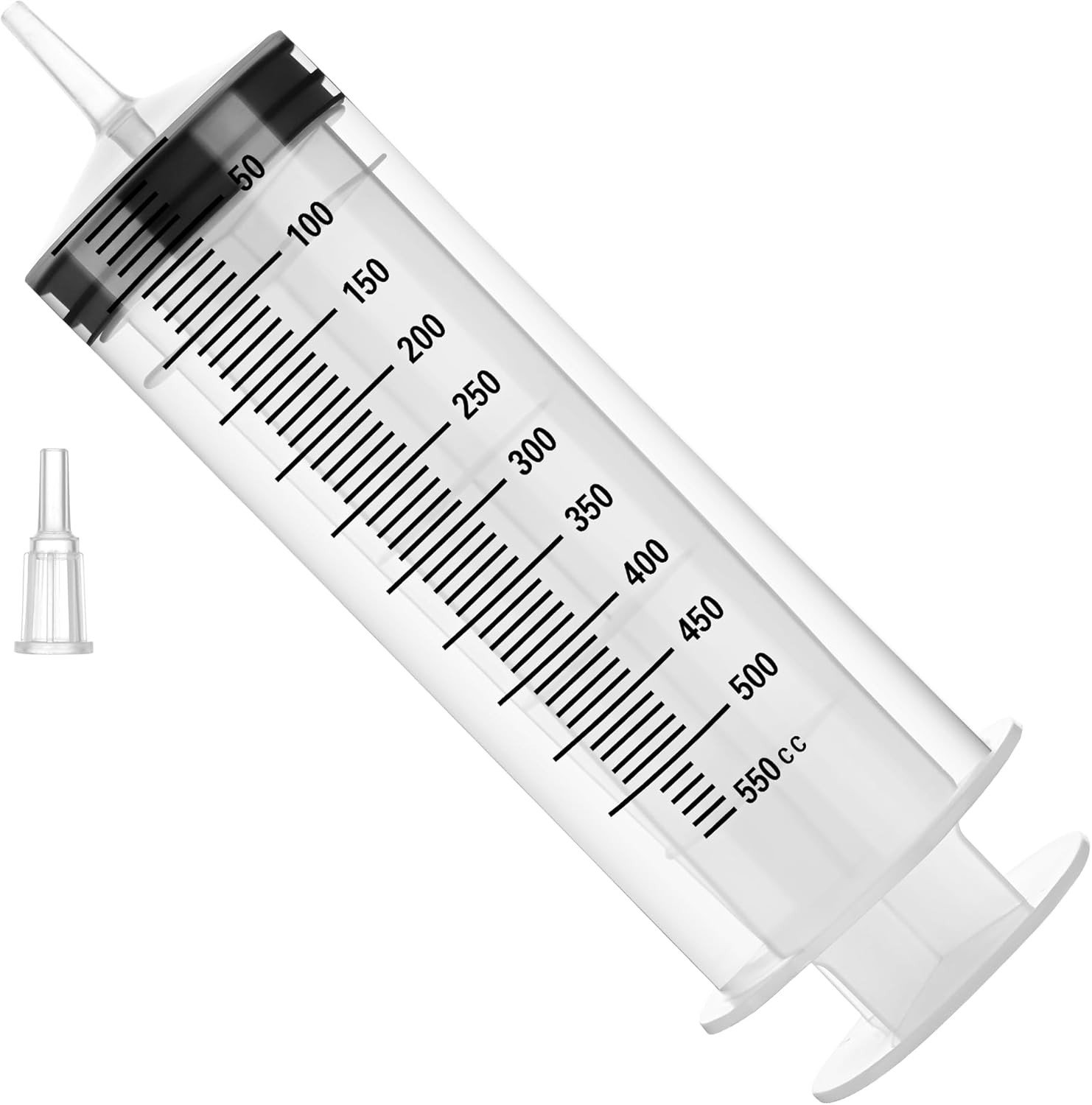 500Ml Plastic Syringe for Liquid – Large Syringes with Adapter for Scientific La
