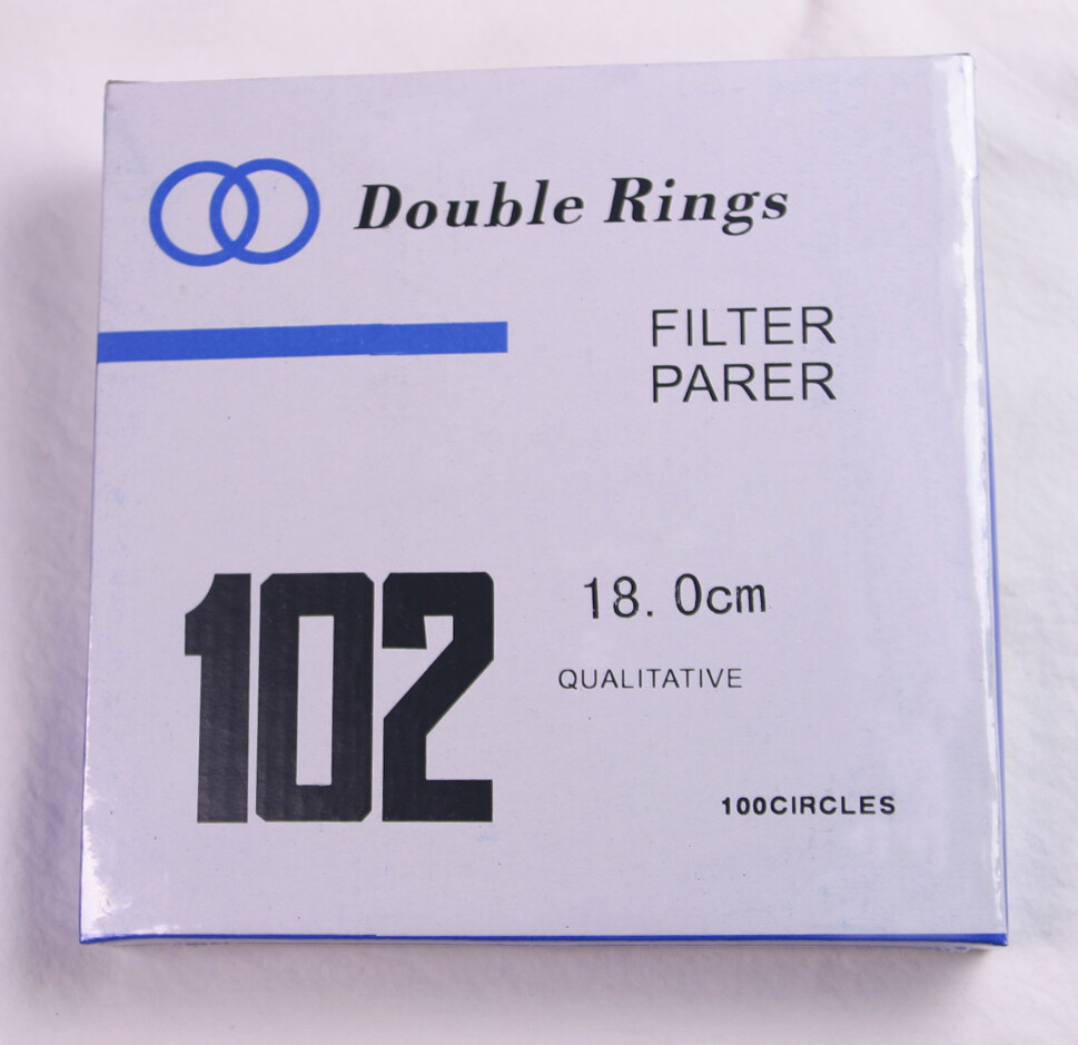 FILTER PAPER 18 cm 100 DISCS QUALITATIVE MEDIUM 102