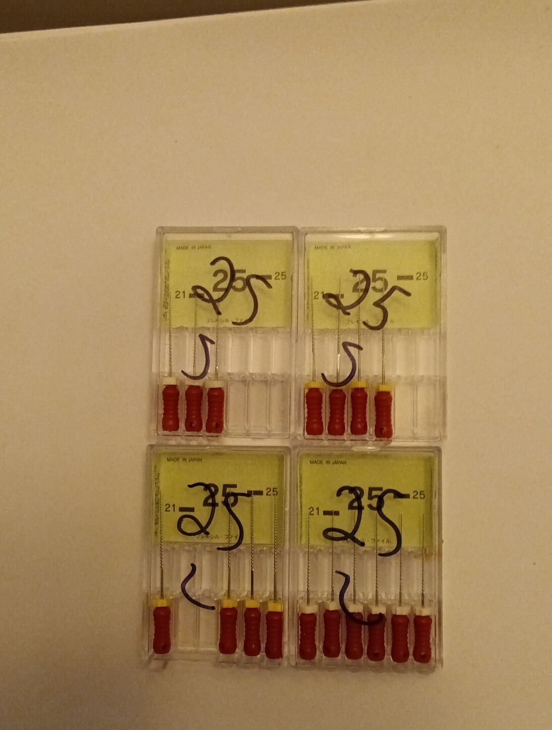 Endodontic Hand Flexible Flexile Files By Mani FF #25. 4 New Open Boxes