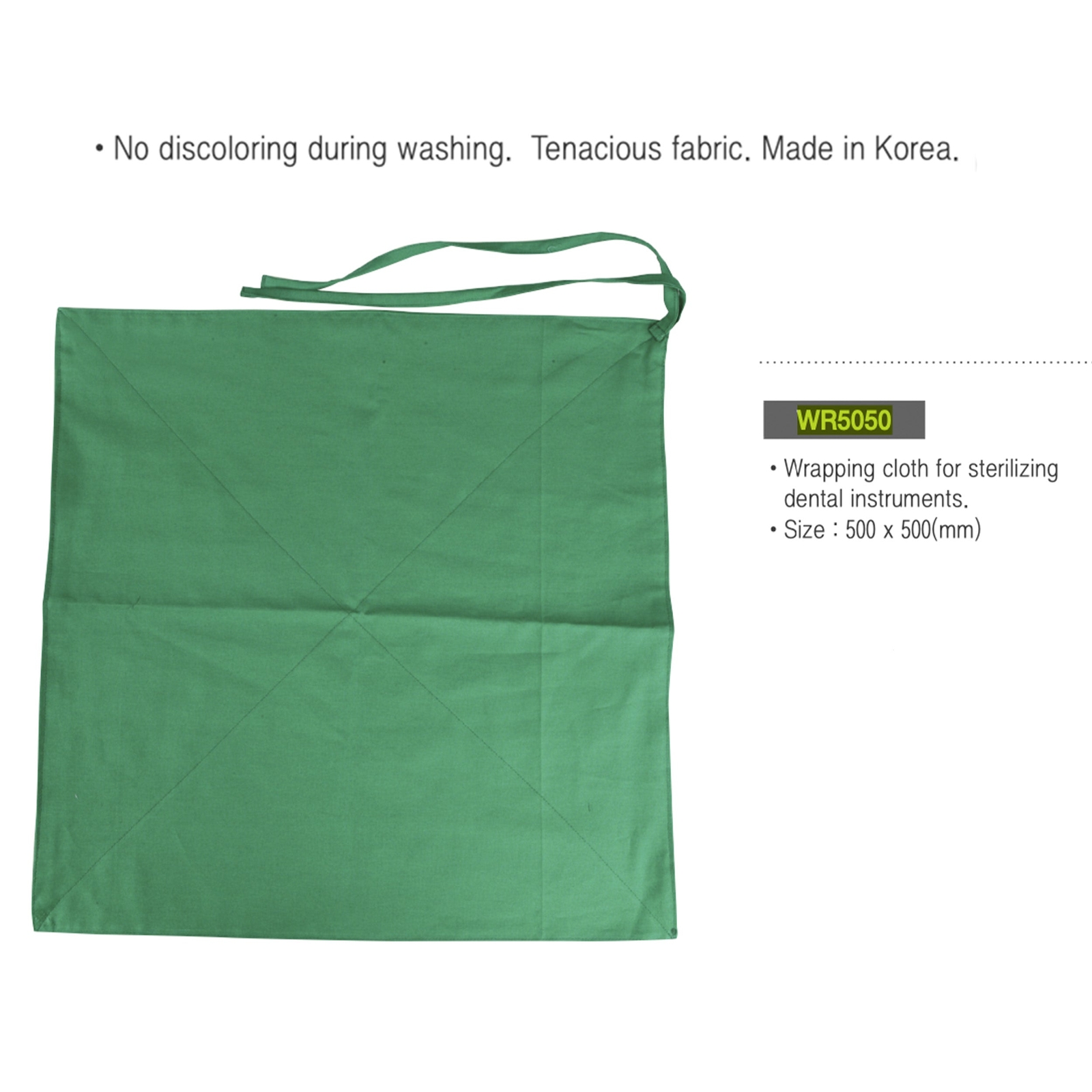 Dental Instrument Sterilization Wrap Cloth 20″x 20″ Osung -WR5050 (#651)