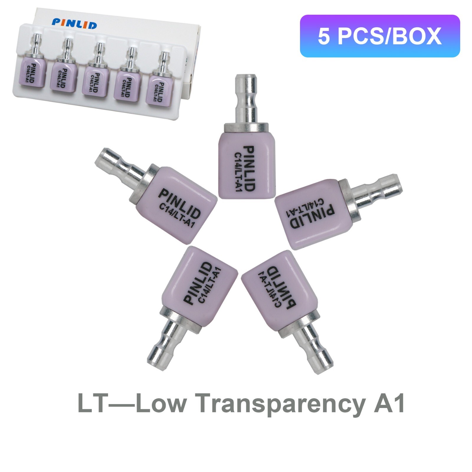 US C14 Glass Ceramic Lithium Disilicate Blocks HT/LT A1-C2 for CEREC Emax 637MPa