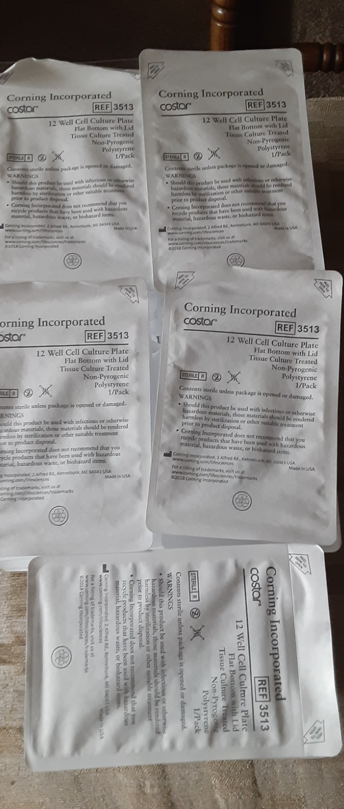 Corning Costar 12 well / clear w/lid Culture Plate (25 sealed) 3513