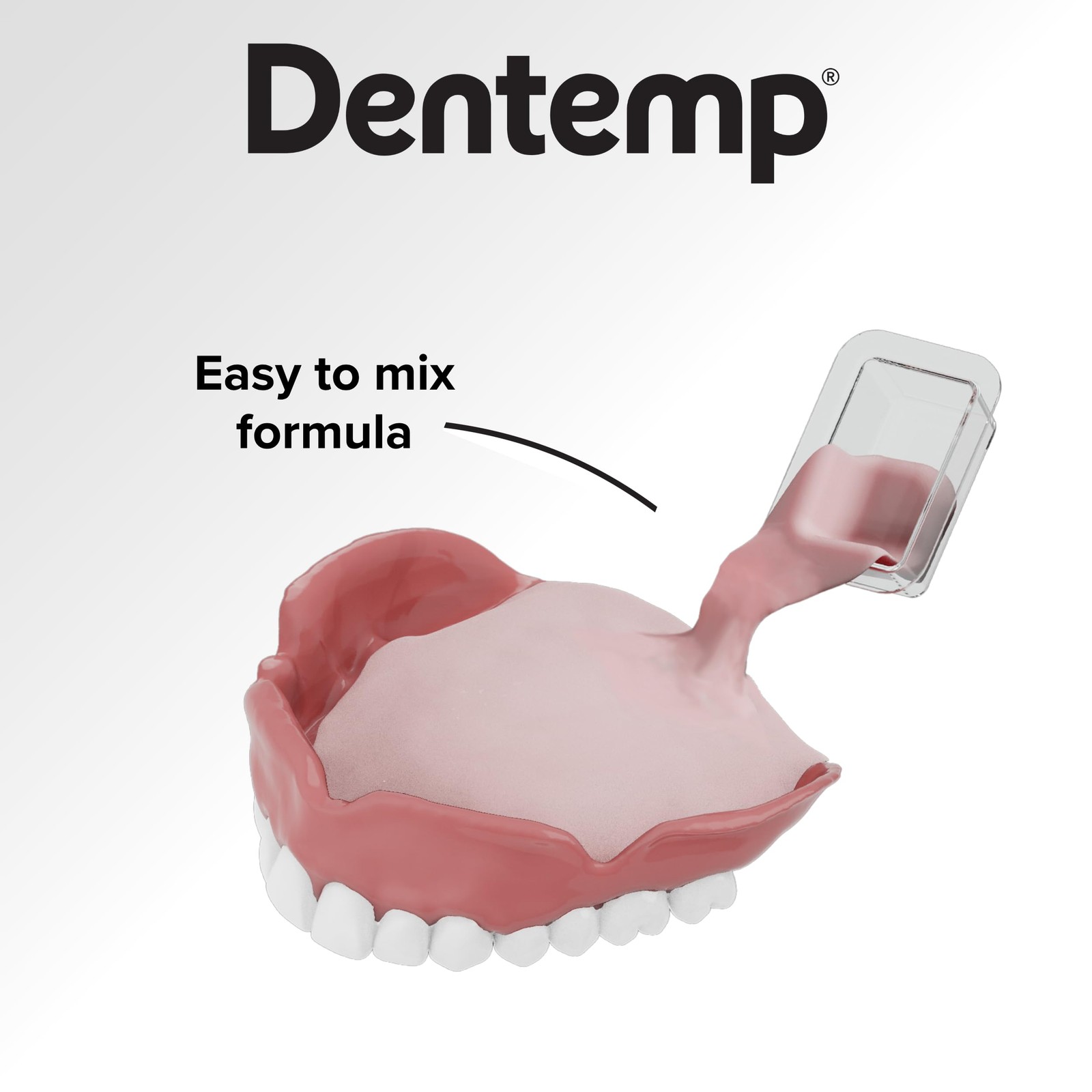 Dentemp Denture Reline Kit – Advanced Formula 2 Count (Pack of 1), clear