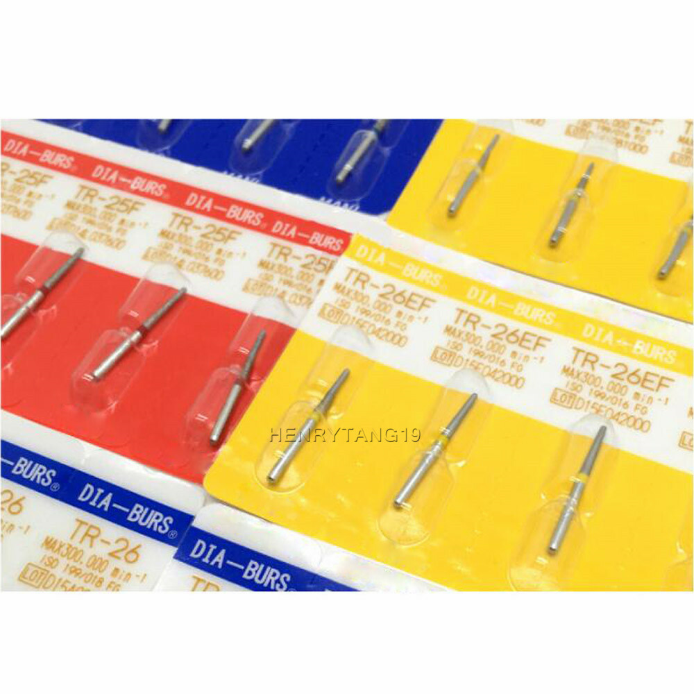 1000Pcs Dental FG 1.60mm Diamond Burs for High Speed Handpiece 158 types Burs