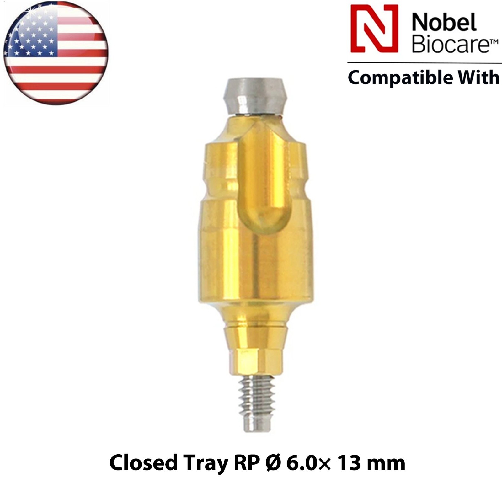 US Dental Impression Transfer Coping Open Close Tray RP/NP Lab Analog Fits Nobel