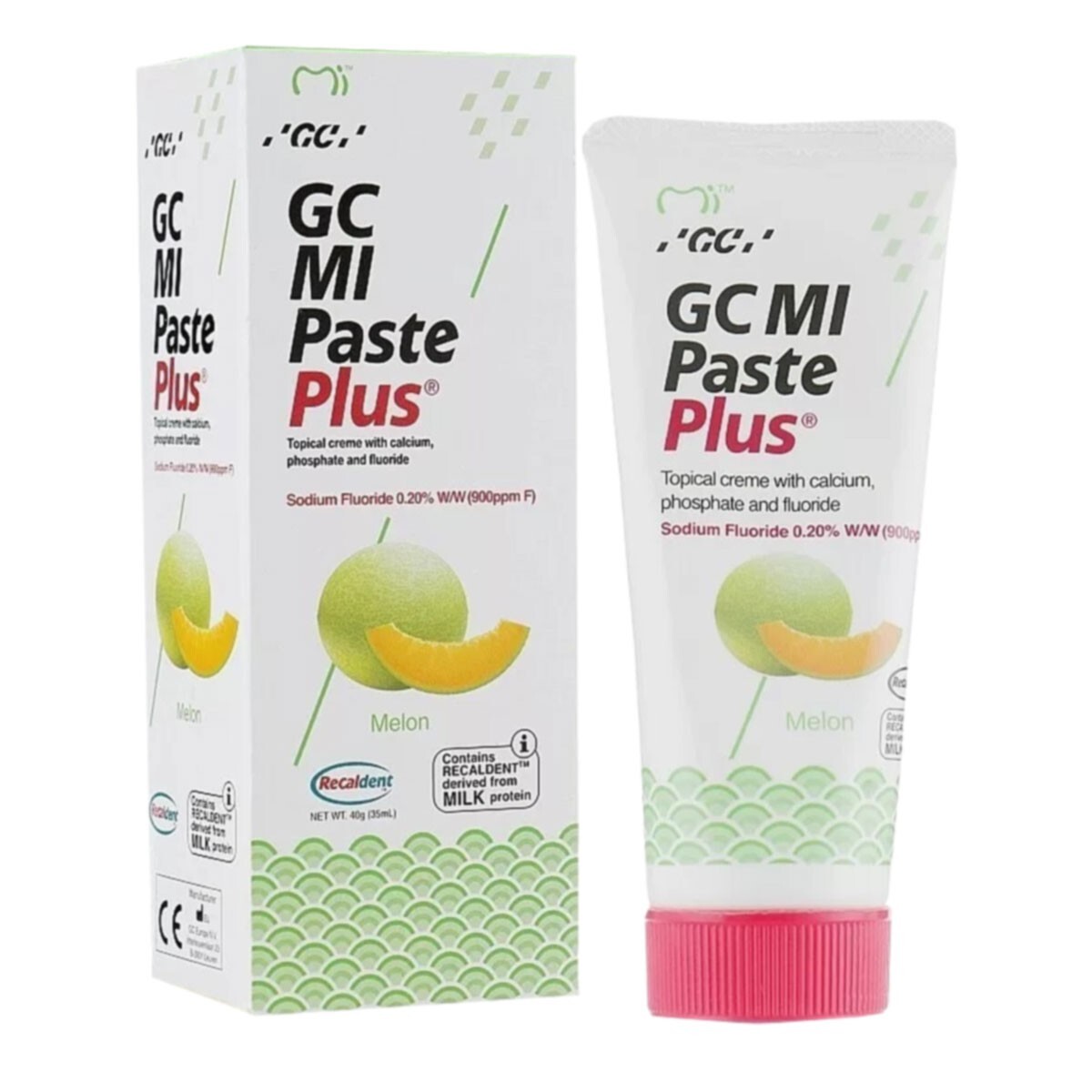 GC MI Paste Plus Topical Tooth Creme 0.20% Sodium Fluoride 40g Tube – MELON
