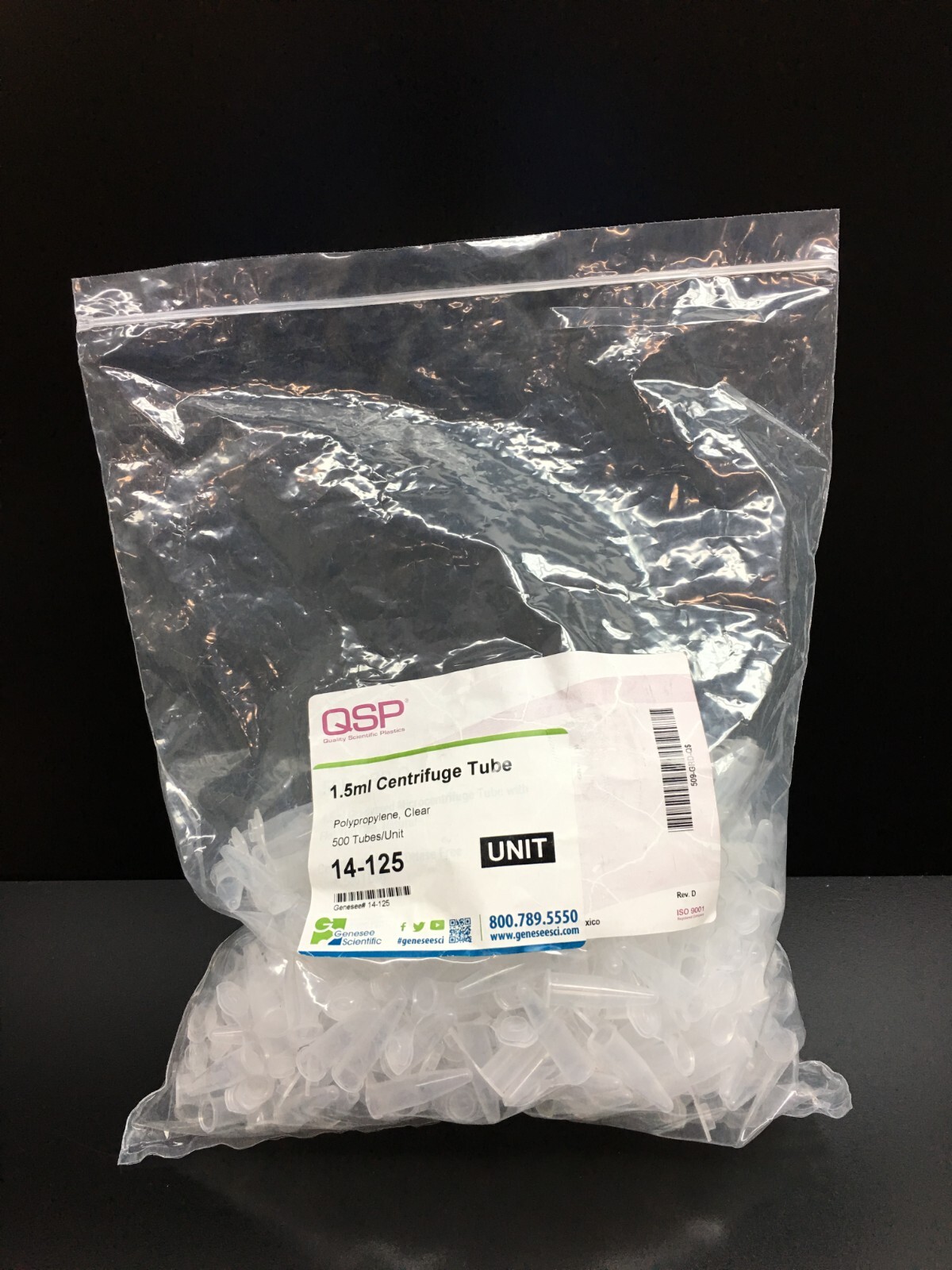 Genesee Scientific Cat No 14-125 Microcentrifuge Tubes 1.5mL