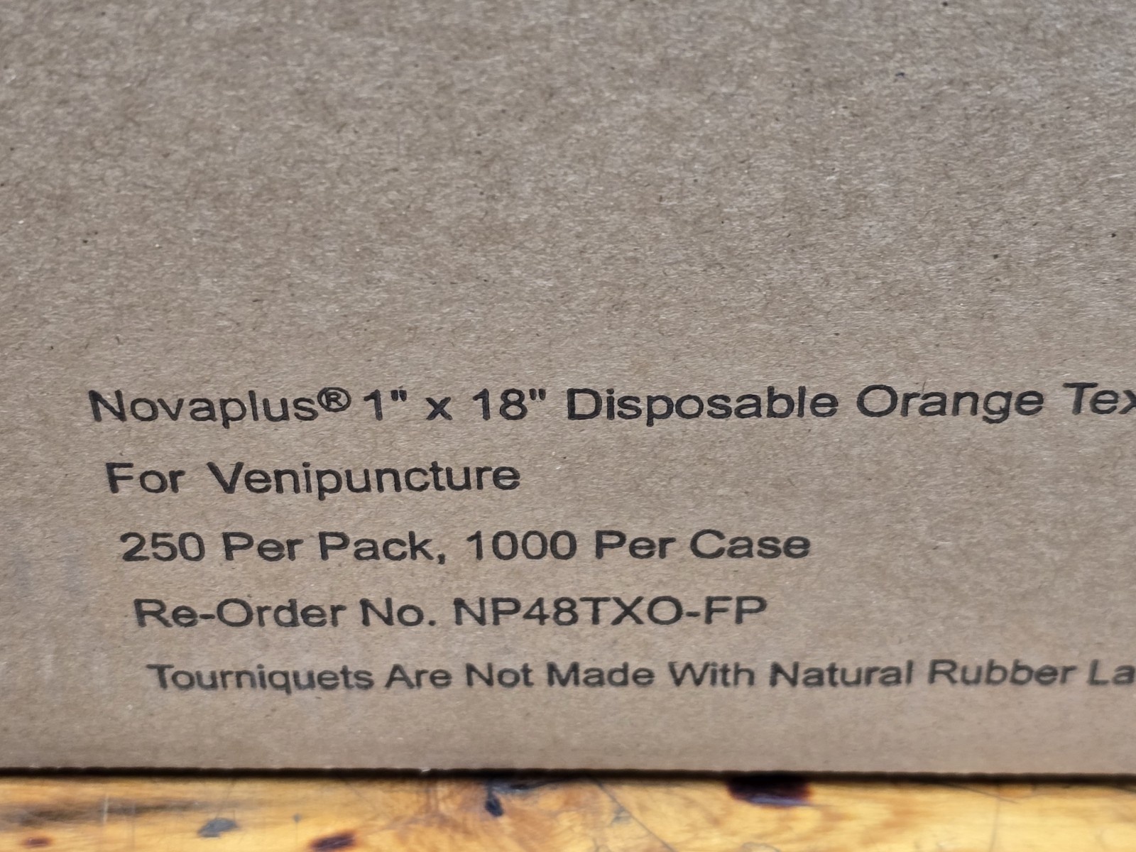 Novaplus Orange Smooth 1″ x 18″ Latex-Free Tourniquet Case Of 1000