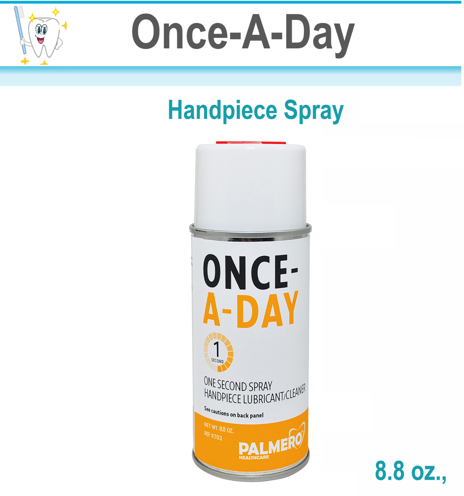 Dental Once-A-Day Lubricant Cleaner For Air Turbine Handpiece Prophy angle 8.8oz