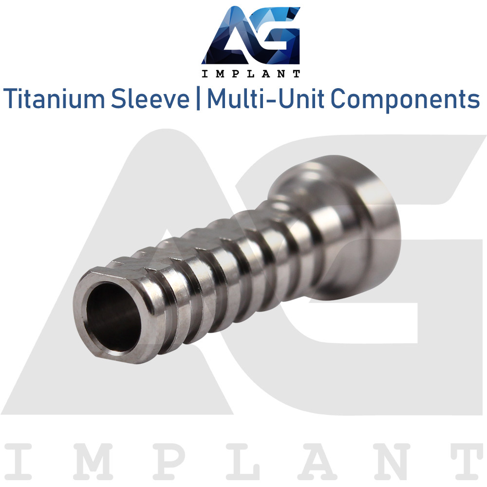 Titanium Sleeve Multi Unit Prosthetic 1.6 Int Hexagon & Conical Connection